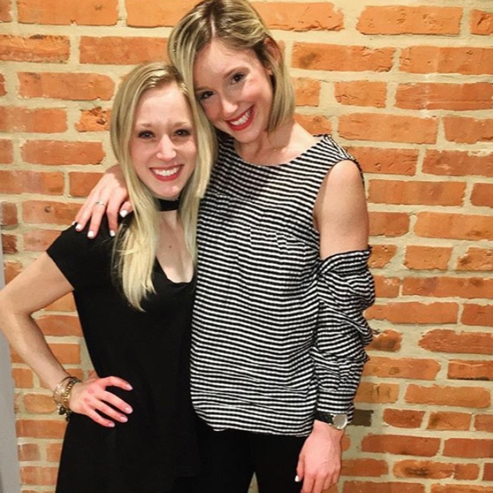 H&M black & white checkered blouse